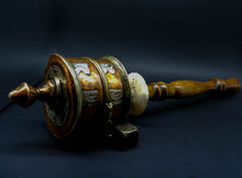 Load image into Gallery viewer, Old Silver Copper Prayer Wheel - the ladakh art palace