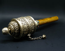 Load image into Gallery viewer, Old Silver Prayer Wheel - the ladakh art palace
