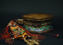 Load image into Gallery viewer, Drum or Dumru with Lapis Lazuli and Turquoise Stones - the ladakh art palace