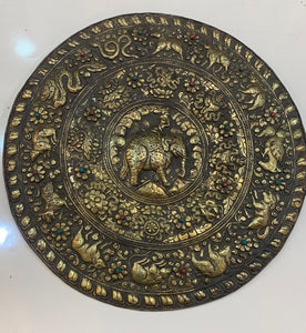 Brass Wall Hanging Of Four Friends - the ladakh art palace