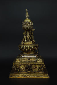 Brass Buddha Stupa - the ladakh art palace