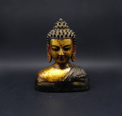 Buddha Shakyamuni Clay Bust - the ladakh art palace