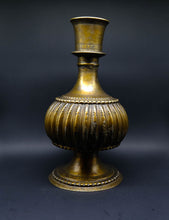 Load image into Gallery viewer, Old Brass Flower Vase - the ladakh art palace