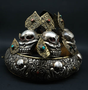 Oracle Headgear in Pure Silver - the ladakh art palace