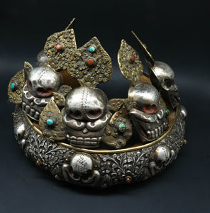 Oracle Headgear in Pure Silver - the ladakh art palace