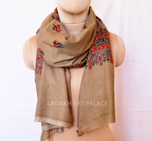 Load image into Gallery viewer, Pure Wool Embroidery Stole - the ladakh art palace