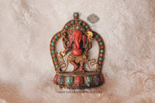 Load image into Gallery viewer, Coral Ganesh Statue - the ladakh art palace