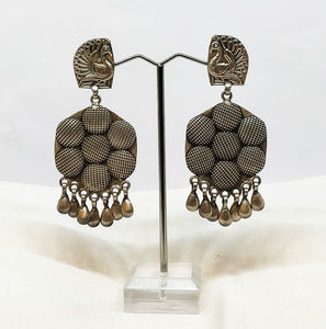 Pure Silver Hanging earring - the ladakh art palace