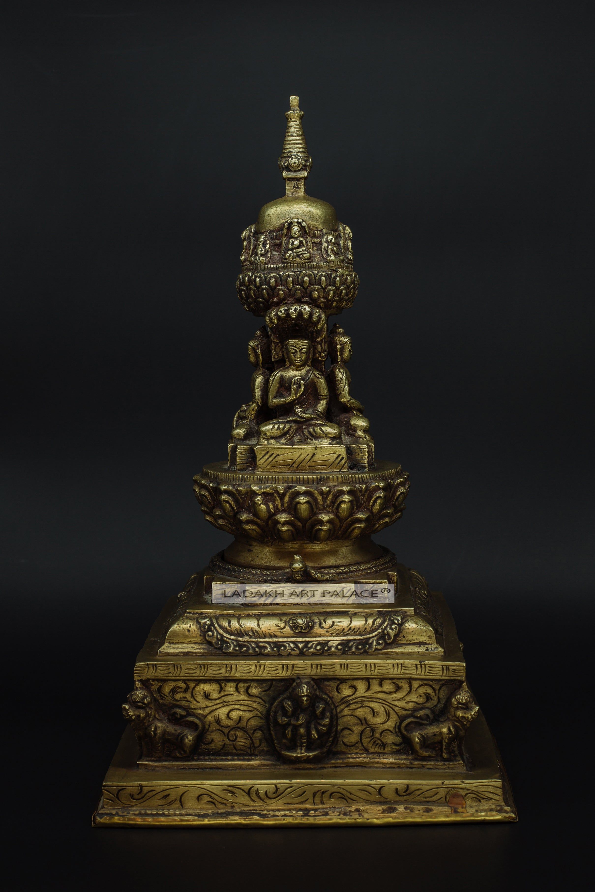 Brass Buddha Stupa - the ladakh art palace